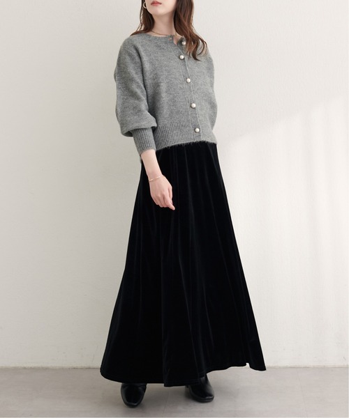 natural couture(ナチュラルクチュール)の「【ZOZO限定】パール釦クルーネックカーデ(カーディガン/ボレロ・レディース・グレー/ネイビー/ピンク系その他/モカ/ライトベージュ・FREE)」の22枚目の写真