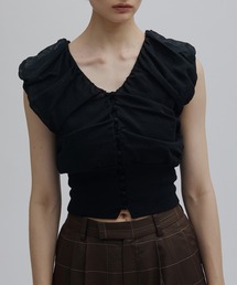 Ameri（アメリ）の「2WAY FULL GATHER KNIT BLOUSE（シャツ/ブラウス）」