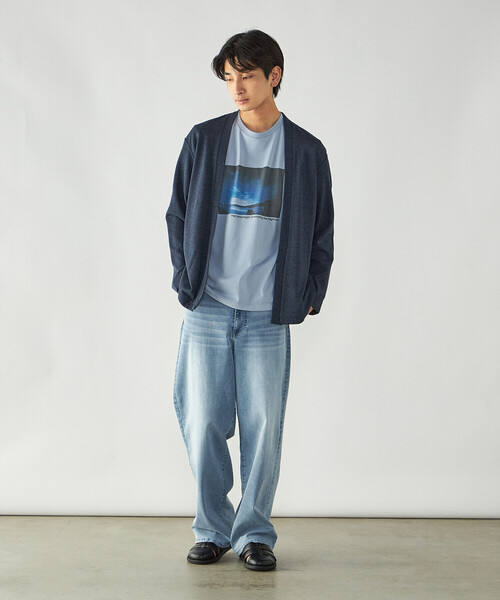 COMME CA ISM（コムサイズム）の「ボタンレスカーディガン（カーディガン/ボレロ・メンズ・ブラウン/チャコール/ネイビー・L/M）」の14枚目の写真