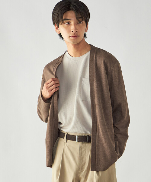 COMME CA ISM（コムサイズム）の「ボタンレスカーディガン（カーディガン/ボレロ・メンズ・ブラウン/チャコール/ネイビー・L/M）」の22枚目の写真