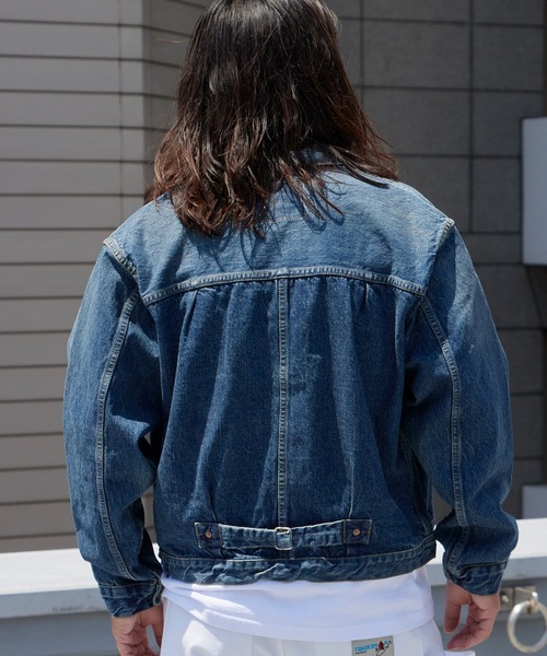 orSlow(オアスロウ)の「orslow/オアスロウ TYPE1 40'S PLEATED FRONT BLOUSE USED WASH デニムジャケット 秋 秋服 2026年秋冬 冬服(デニムジャケット・メンズ・インディゴブルー・2/4/3)」の7枚目の写真