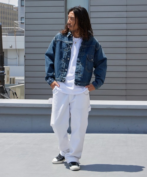 orSlow(オアスロウ)の「orslow/オアスロウ TYPE1 40'S PLEATED FRONT BLOUSE USED WASH デニムジャケット 秋 秋服 2026年秋冬 冬服(デニムジャケット・メンズ・インディゴブルー・2/4/3)」の6枚目の写真