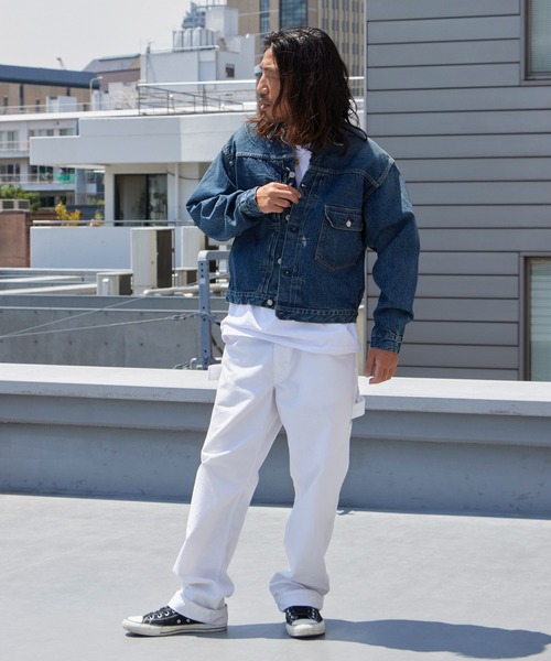 orSlow(オアスロウ)の「orslow/オアスロウ TYPE1 40'S PLEATED FRONT BLOUSE USED WASH デニムジャケット 秋 秋服 2026年秋冬 冬服(デニムジャケット・メンズ・インディゴブルー・2/4/3)」の5枚目の写真
