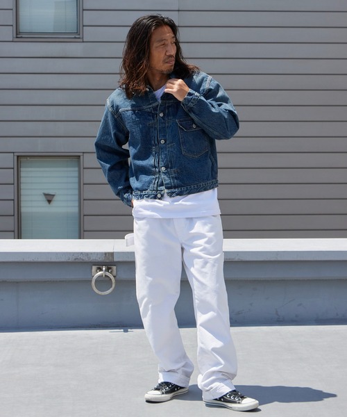 orSlow(オアスロウ)の「orslow/オアスロウ TYPE1 40'S PLEATED FRONT BLOUSE USED WASH デニムジャケット 秋 秋服 2026年秋冬 冬服(デニムジャケット・メンズ・インディゴブルー・2/4/3)」の4枚目の写真