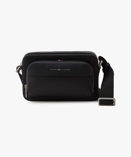 TOMMY HILFIGER(トミーヒルフィガー)の「セントラルリポーターバッグ(ボディバッグ/ウエストポーチ・メンズ・ブラック・FREE)」の1枚目の写真
