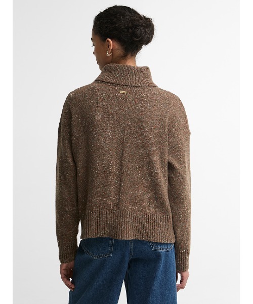 Barbour(バブアー)の「Lavensdaleハーフジップニット(レディース)(ニット/セーター・レディース・オリーブ/ベージュ/レッド・8/6)」の6枚目の写真