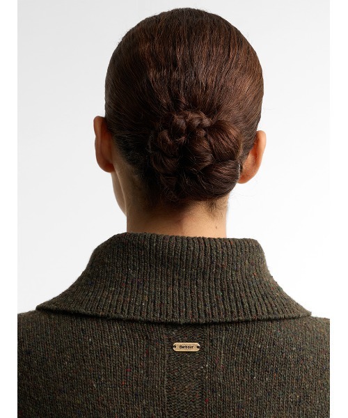 Barbour(バブアー)の「Lavensdaleハーフジップニット(レディース)(ニット/セーター・レディース・オリーブ/ベージュ/レッド・8/6)」の13枚目の写真