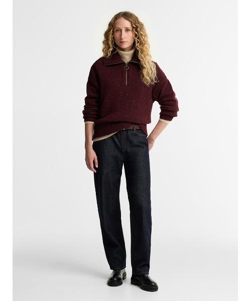 Barbour(バブアー)の「Lavensdaleハーフジップニット(レディース)(ニット/セーター・レディース・オリーブ/ベージュ/レッド・8/6)」の14枚目の写真