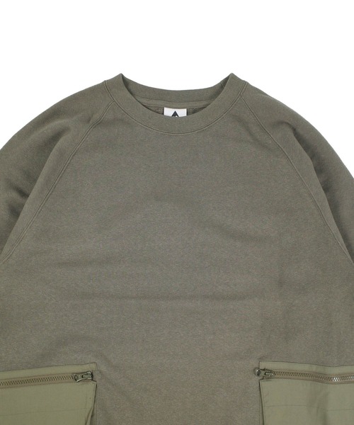 INNOCENT(イノセント)の「【Wasted Collective/ウェイステッド コレクティブ】Recycled Cotton Fleece New Crew WC-RCCRW02(スウェット・メンズ・オリーブ/ブラック・SMALL/MEDIUM/LARGE/XX-LARGE/X-SMALL/X-LARGE)」の10枚目の写真
