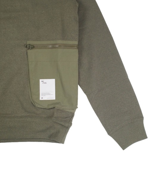 INNOCENT(イノセント)の「【Wasted Collective/ウェイステッド コレクティブ】Recycled Cotton Fleece New Crew WC-RCCRW02(スウェット・メンズ・オリーブ/ブラック・SMALL/MEDIUM/LARGE/XX-LARGE/X-SMALL/X-LARGE)」の13枚目の写真