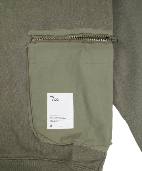 INNOCENT(イノセント)の「【Wasted Collective/ウェイステッド コレクティブ】Recycled Cotton Fleece New Crew WC-RCCRW02(スウェット・メンズ・オリーブ/ブラック・SMALL/MEDIUM/LARGE/XX-LARGE/X-SMALL/X-LARGE)」の14枚目の写真