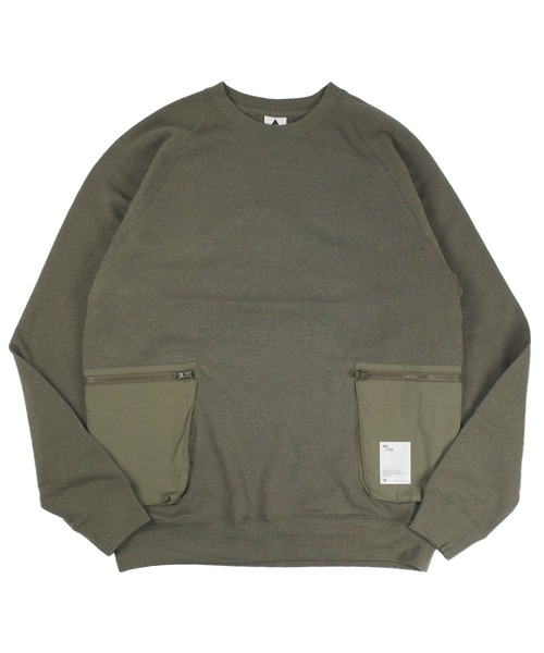 INNOCENT(イノセント)の「【Wasted Collective/ウェイステッド コレクティブ】Recycled Cotton Fleece New Crew WC-RCCRW02(スウェット・メンズ・オリーブ/ブラック・SMALL/MEDIUM/LARGE/XX-LARGE/X-SMALL/X-LARGE)」の16枚目の写真