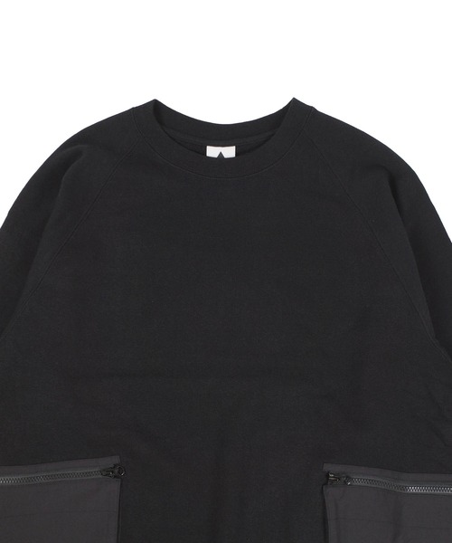 INNOCENT(イノセント)の「【Wasted Collective/ウェイステッド コレクティブ】Recycled Cotton Fleece New Crew WC-RCCRW02(スウェット・メンズ・オリーブ/ブラック・SMALL/MEDIUM/LARGE/XX-LARGE/X-SMALL/X-LARGE)」の3枚目の写真