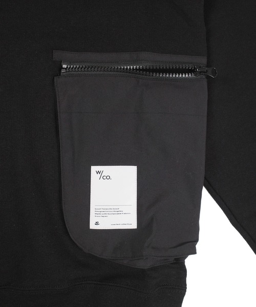 INNOCENT(イノセント)の「【Wasted Collective/ウェイステッド コレクティブ】Recycled Cotton Fleece New Crew WC-RCCRW02(スウェット・メンズ・オリーブ/ブラック・SMALL/MEDIUM/LARGE/XX-LARGE/X-SMALL/X-LARGE)」の5枚目の写真
