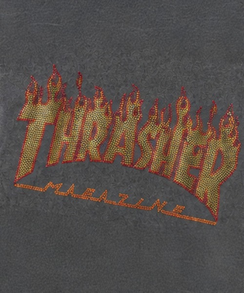 THRASHER(スラッシャー)の「Thrasher/スラッシャー/【LHP別注】RHINESTONE HOODIE/ラインストーンフーディー(パーカー・レディース・ブラック/グレー・S/M/L)」の9枚目の写真