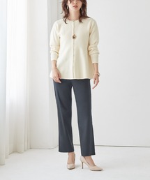 Tuche/トゥシェ ストレートパンツ マットレーヨン混 ストレッチ