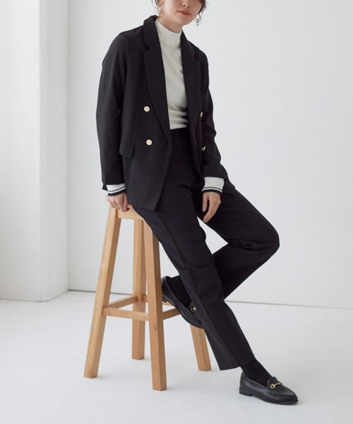 Tuche（トゥシェ）の「Tuche/トゥシェ ストレートパンツ マットレーヨン混 ストレッチ（その他パンツ・レディース・グレー/ブラック/ネイビー・LARGE/MEDIUM/X-LARGE/SMALL）」の10枚目の写真