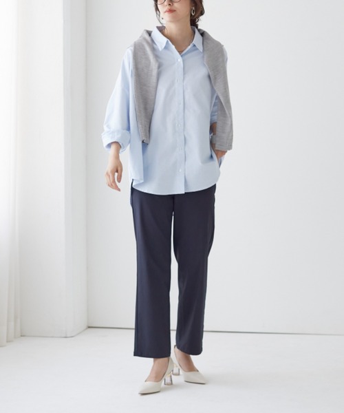 Tuche（トゥシェ）の「Tuche/トゥシェ ストレートパンツ マットレーヨン混 ストレッチ（その他パンツ・レディース・グレー/ブラック/ネイビー・LARGE/MEDIUM/X-LARGE/SMALL）」の7枚目の写真