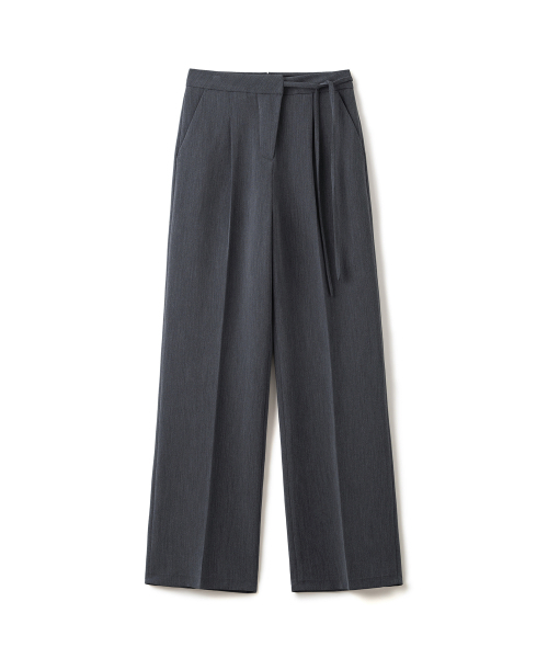 COSTUMEOCLOCK WOMAN(カスタムオクロック ウーマン)の「ストラップワンタックワイドスラックスチャコール COWPT014CHARCOAL(スラックス・レディース・その他・SMALL/MEDIUM/LARGE)」の4枚目の写真