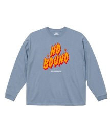NOBOUND(ノーバウンド) 長袖Tシャツ レディース ユニセックス ファイヤーロゴ プリント ビッグシルエット Tシャツ 長袖 トップス カットソー ストリート カジュアル