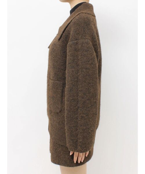 MURUA(ムルーア)の「【セットアップ対応】ビッグカラーニットブルゾン 冬服(ブルゾン・レディース・ブラック/ブラウン・FREE)」の17枚目の写真