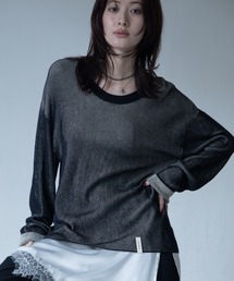 【VACANCY公式】プレーティング配色リバーシブルリブトップス/ユニセックス/新色追加