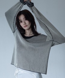 VACANCY（ヴァカンシー）の「【VACANCY公式】プレーティング配色リバーシブルリブトップス/ユニセックス/新色追加（ニット/セーター）」