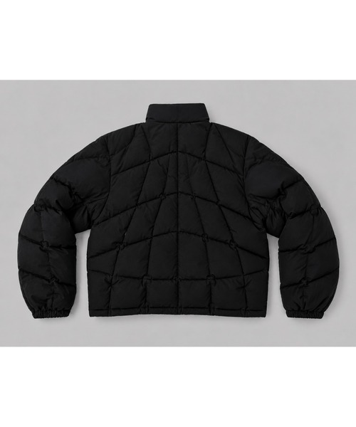 CONZ(コンズ)の「distorted grid puffer jacket(ダウンジャケット/コート・メンズ・チャコールグレー/ブラック・1/4/3/2)」の3枚目の写真