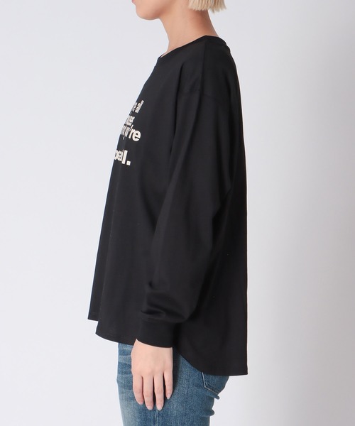 Cepica（セピカ）の「クルーネックロゴプルオーバー（Tシャツ/カットソー・レディース・ブラック/オフホワイト・FREE）」の3枚目の写真