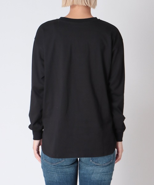 Cepica（セピカ）の「クルーネックロゴプルオーバー（Tシャツ/カットソー・レディース・ブラック/オフホワイト・FREE）」の4枚目の写真