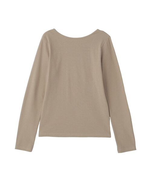 AMERICAN HOLIC(アメリカンホリック)の「【抗菌防臭】2WAYスクエアネックプルオーバー(Tシャツ/カットソー・レディース・オフホワイト/レッド/グレイッシュベージュ/ブラック/グレー系その他・M/L)」の15枚目の写真