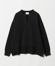 ラメ ジャガード スキッパー ニット ‐ウォッシャブル‐