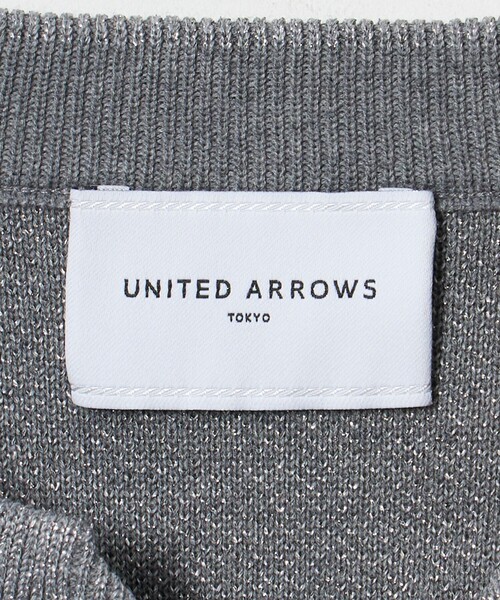 UNITED ARROWS(ユナイテッドアローズ)の「ラメ ジャガード スキッパー ニット ‐ウォッシャブル‐(ニット/セーター・レディース・ダークグレー/ブラック・FREE)」の10枚目の写真
