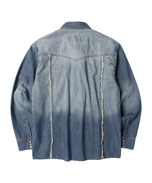THEVINYLHOUSE(ザバイニルハウス)の「DOUBLE PLACKETS DENIM SHIRTS BLUE(シャツ/ブラウス・レディース・その他・SMALL/MEDIUM/LARGE)」の12枚目の写真