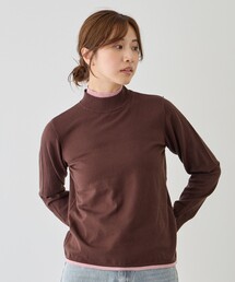 配色レイヤード風ニット