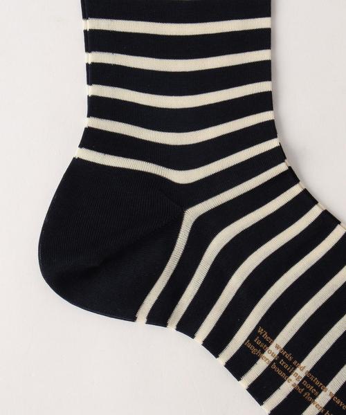 UNITED ARROWS（ユナイテッドアローズ）の「＜ANTIPAST(アンティパスト)＞ CLASSIC STRIPE（ソックス/靴下・メンズ・ホワイト/グレー/ネイビー・フリー）」の5枚目の写真