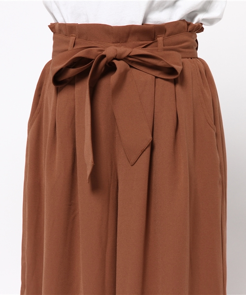 Heather（ヘザー）の「リボンツキジョーゼットスカンツ　726908（その他パンツ・レディース・ベージュ/ブラウン系その他/ストライプ・FREE）」の7枚目の写真