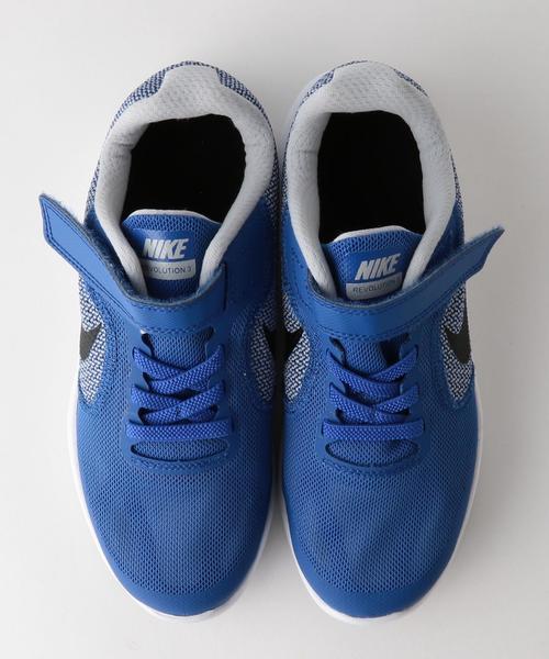 NIKE(ナイキ)の「【NIKE(ナイキ)】レボリューション3PSV17cm-21cm◆(スニーカー・キッズ・グレー/コバルトブルー・17cm/19cm/21cm/20cm/18cm)」の6枚目の写真
