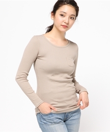 OLD BETTY'S | ALOHA Rib 1Pocket T-shirts/リブワンポケットTシャツ(Tシャツ/カットソー)