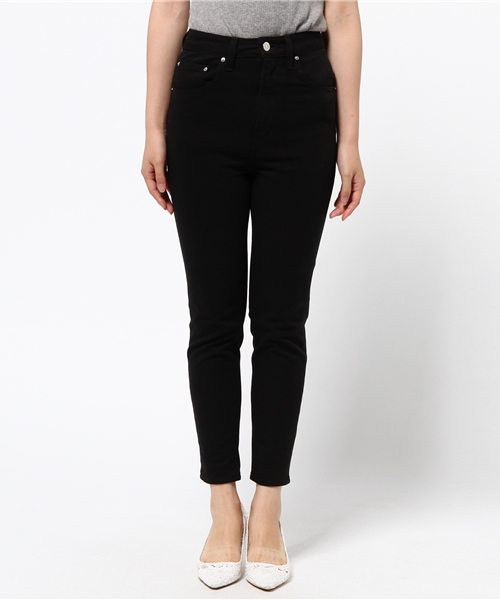 SLY（スライ）の「2WAY STRETCH JW ANKLE SLIM-E（デニムパンツ・レディース・ブラック/ピンク・0/1/2）」の13枚目の写真