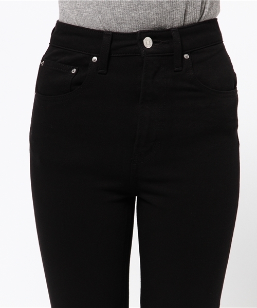 SLY（スライ）の「2WAY STRETCH JW ANKLE SLIM-E（デニムパンツ・レディース・ブラック/ピンク・0/1/2）」の8枚目の写真