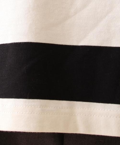 coen（コーエン）の「ワイドボーダーボートネックカットソー（Tシャツ/カットソー・レディース・オリーブ/ブラック・MEDIUM/LARGE）」の13枚目の写真