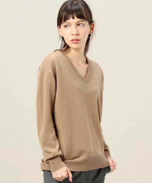 BEAUTY&YOUTH UNITED ARROWS(ビューティーアンドユースユナイテッドアローズ)の「BY カシミヤ Vネックニット◆(ニット/セーター・レディース・ブラック/ベージュ/ピンク・FREE)」の2枚目の写真
