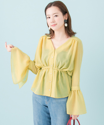 URBAN RESEARCH | UR 前開き袖フレアブラウス(シャツ/ブラウス)