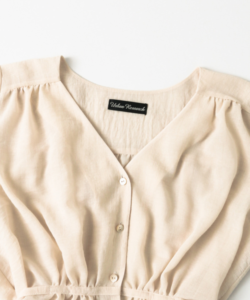 URBAN RESEARCH（アーバンリサーチ）の「UR 前開き袖フレアブラウス（シャツ/ブラウス・レディース・ブラック/ベージュ/イエロー・FREE）」の17枚目の写真