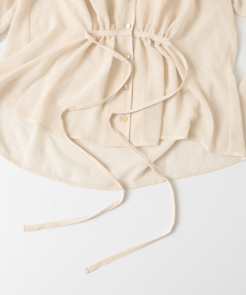 URBAN RESEARCH（アーバンリサーチ）の「UR 前開き袖フレアブラウス（シャツ/ブラウス・レディース・ブラック/ベージュ/イエロー・FREE）」の14枚目の写真