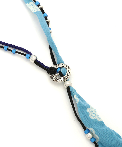 チャイハネ（チャイハネ）の「【チャイハネ】ブルーMEN'Sネックレス（ネックレス・メンズ・ネイビー/ライトブルー・FREE）」の7枚目の写真