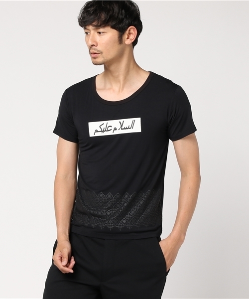 rovtski(ロフトスキー)の「rovtski 綿モダール天竺 プリントUネックTシャツ半袖/AXXSTU9999(Tシャツ/カットソー・メンズ・ブラック系その他4/ブラック系その他6/ホワイト系その他5/ホワイト系その他6/ホワイト系その他2/ホワイト系その他4/ブラック系その他5/ホワイト系その他3/ブラック系その他3/ブラック系その他・LARGE/MEDIUM/X-LARGE)」の6枚目の写真