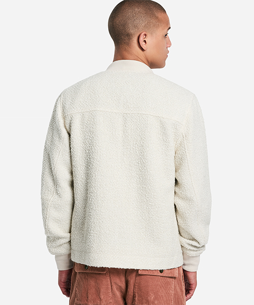 Saturdays NYC（サタデーズ ニューヨークシティ ）の「Julian Boucle Varsity Jacket（ブルゾン・メンズ・オフホワイト/ブラック・X-SMALL/M/S/L/X-LARGE）」の5枚目の写真