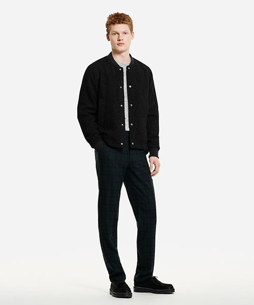 Saturdays NYC（サタデーズ ニューヨークシティ ）の「Julian Boucle Varsity Jacket（ブルゾン・メンズ・オフホワイト/ブラック・X-SMALL/M/S/L/X-LARGE）」の10枚目の写真